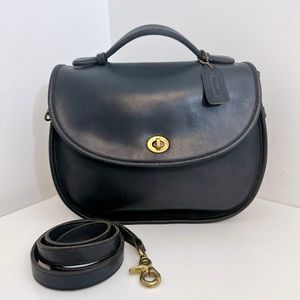 Vintage Coach Large Plaza Bag 9865 in Navy